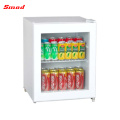 Escaparate de la exhibición del refrigerador de la bebida fría de la puerta de cristal del supermercado 48-95L mini